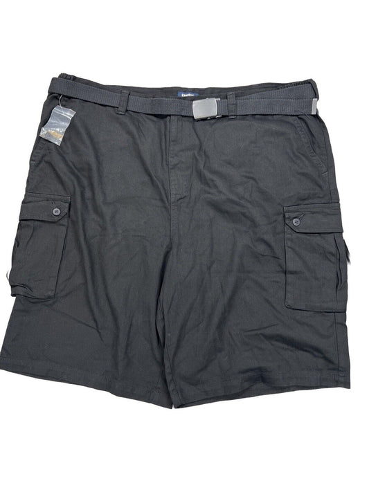 Kingsize Men's Black Cargo Shorts with Belt - Big 3XL