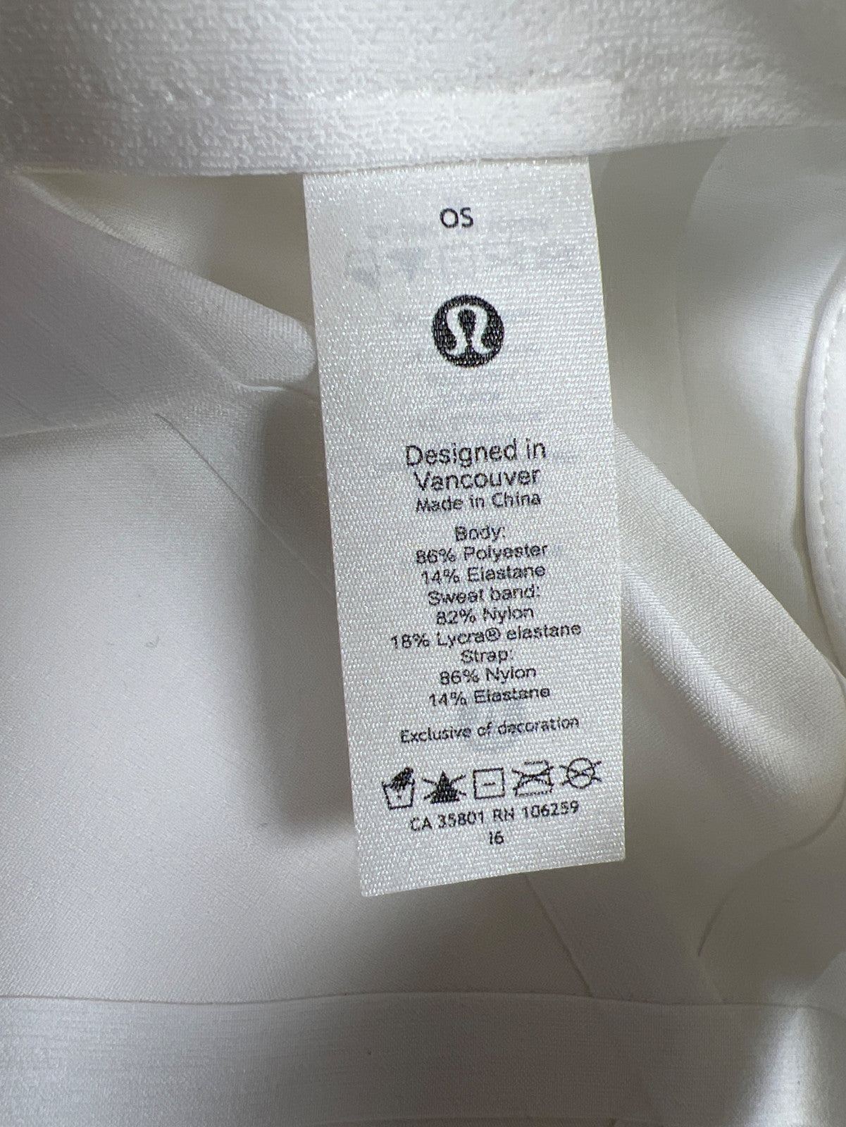 Lululemon Women’s White Fast Free Lightweight Stretch Running Hat - One Size