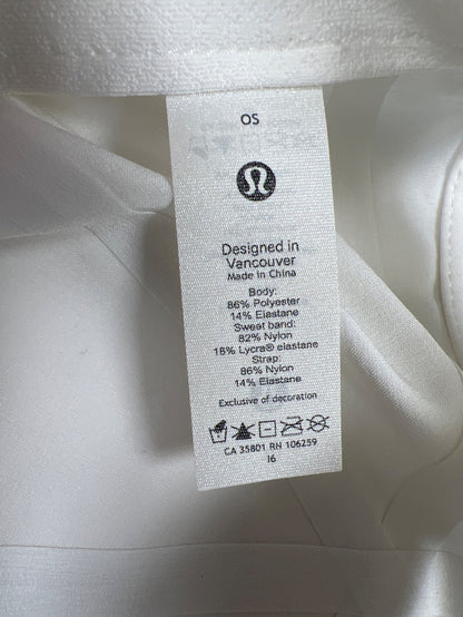 Lululemon Women’s White Fast Free Lightweight Stretch Running Hat - One Size