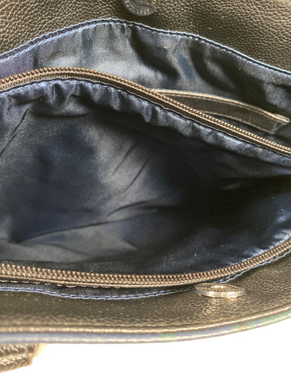 Tignanello Women’s Green/Blue Holiday Plaid Medium Tote Purse