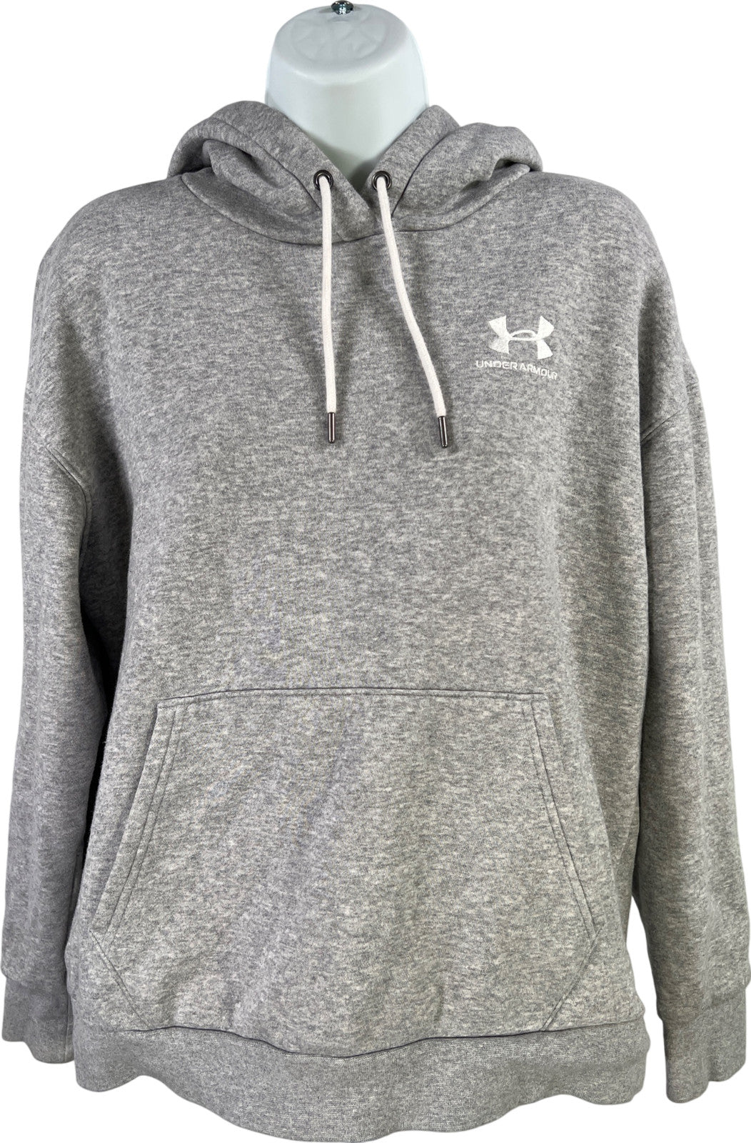Under Armour Women’s Gray Essentials Fleece Lined Pullover Hoodie - S