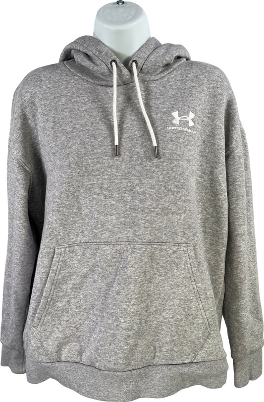 Under Armour Women’s Gray Essentials Fleece Lined Pullover Hoodie - S