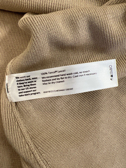 Eileen Fisher Women’s Beige Short Sleeve Ribbed Sweater - S