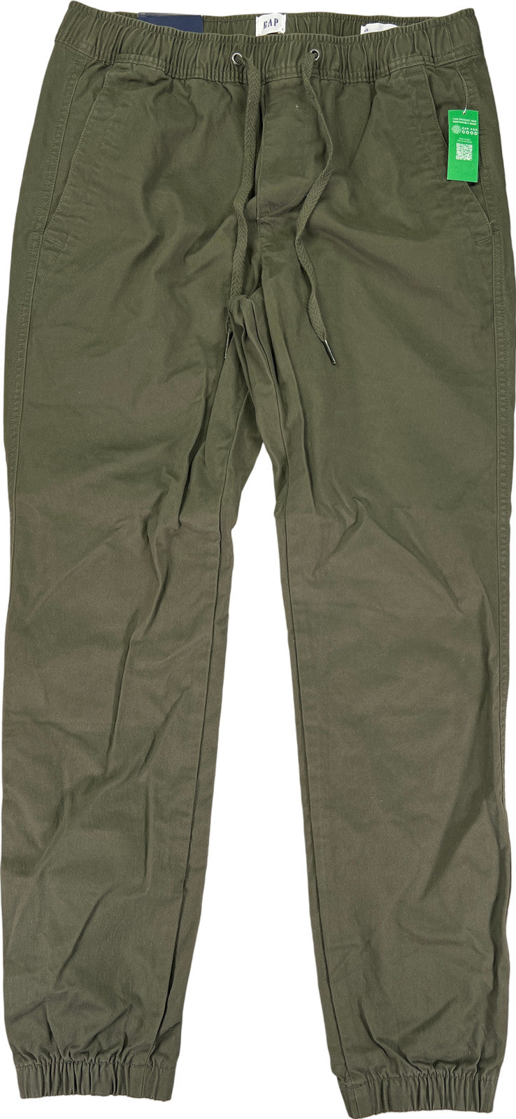 Gap Flex Men’s Green Drawstring Waist Essential Jogger Pants - XS
