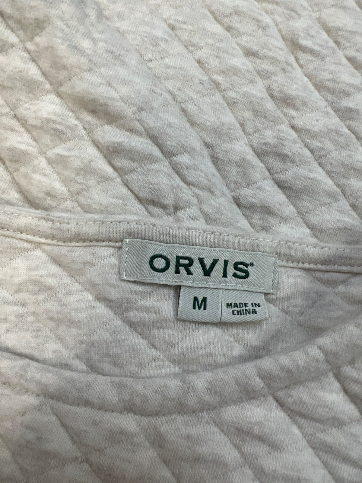 Orvis Women’s Ivory Quilted Long Sleeve Shirt - M