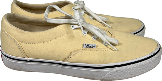 Vans Women’s Light Yellow Lace Up Casual Sneakers - 9