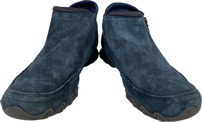 Skechers Women’s Blue Bikers Zappiest Suede Zip Ankle Boots - 8 Wide