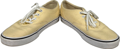 Vans Women’s Light Yellow Lace Up Casual Sneakers - 9