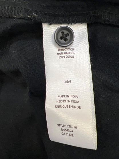 Beach Lunch Lounge Women’s Black/Beige Molly Checkered 3/4 Sleeve Blouse - L