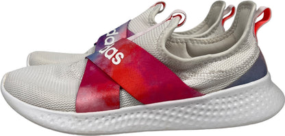 Adidas Women’s White/Pink Cloudfoam Slip On Walking Sneakers - 8.5