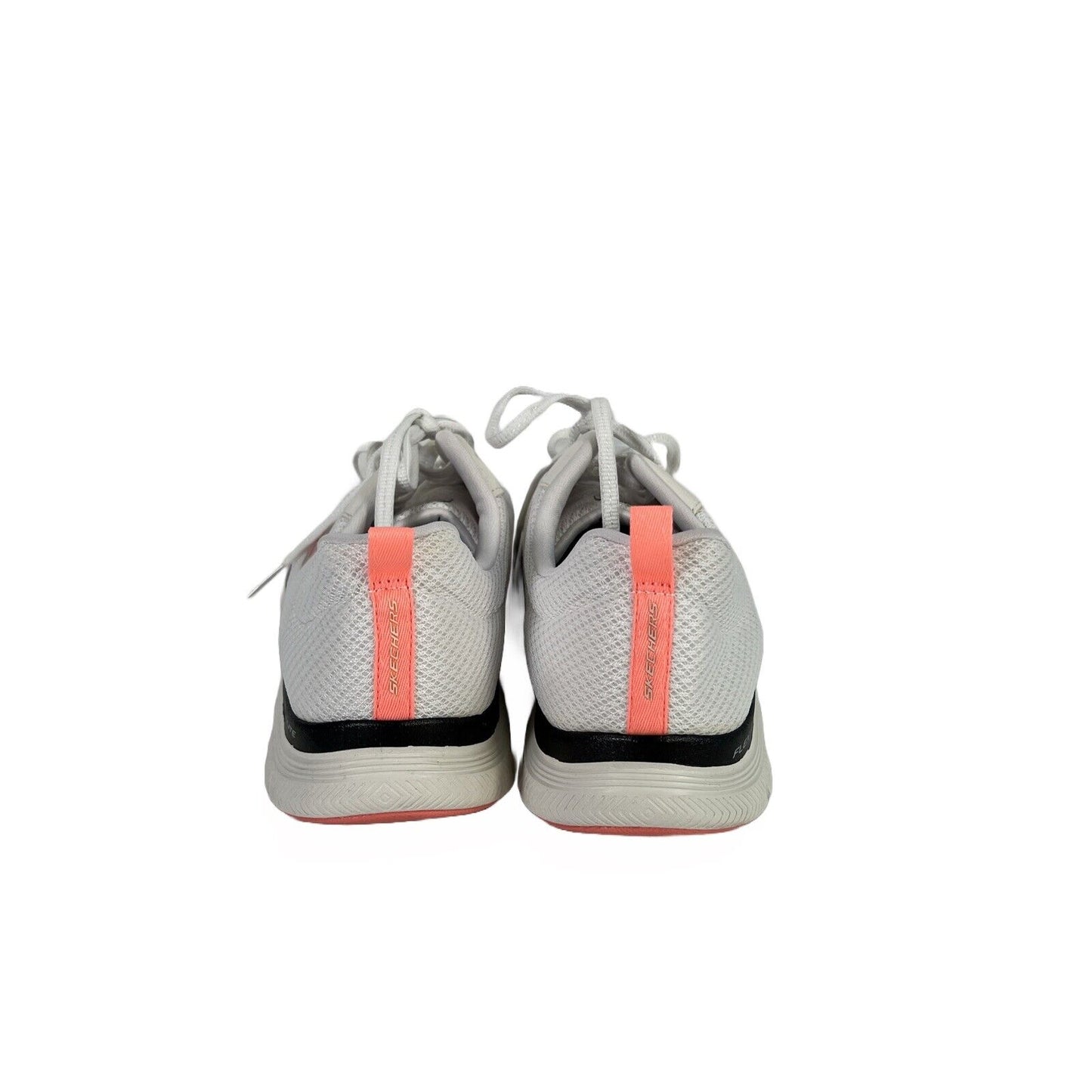 Skechers Women's White Flex Lite Lace Up Athletic Shoes - 9.5