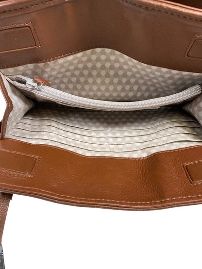 Brighton Women’s Brown Brooklyn Straw Multipocket Organizer Crossbody Purse