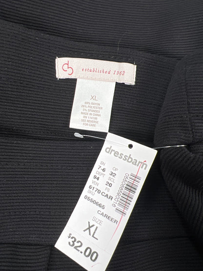 Dressbarn Women’s Black Stretch Pull On A-Line Skirt - XL