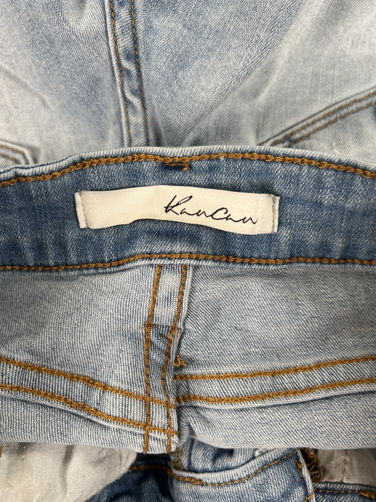 Kancan Women’s Light Wash Distressed Denim Jean Shorts - 26/5