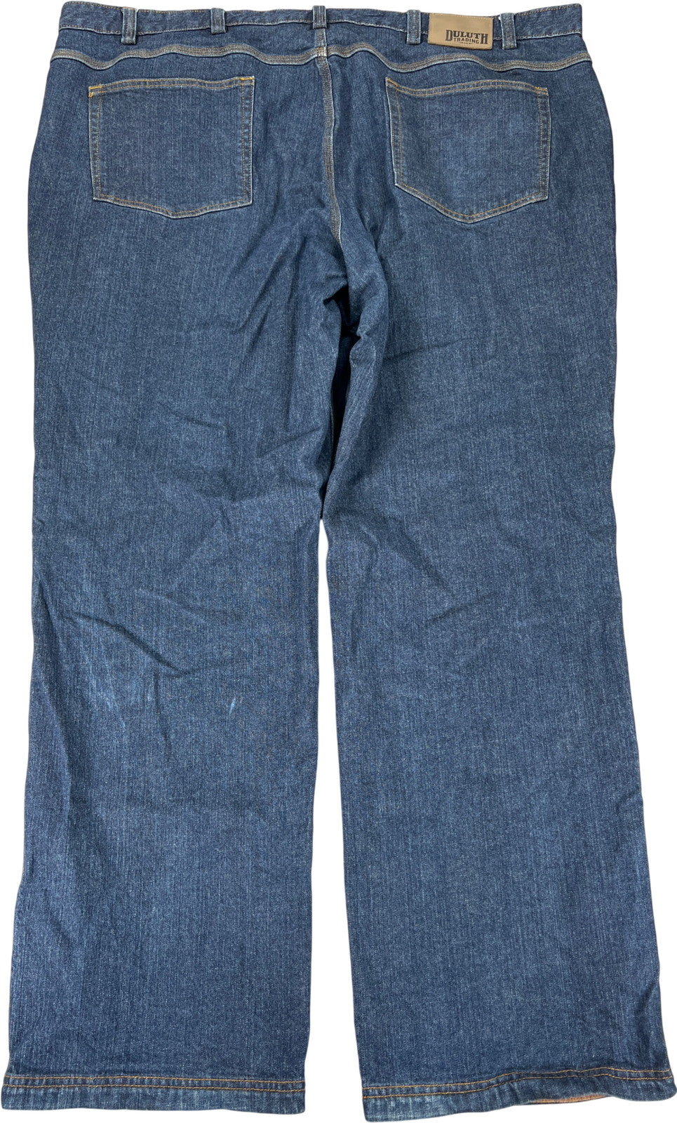 Duluth Trading Men’s Medium Wash Flex Ballroom Denim Jeans - 48x34