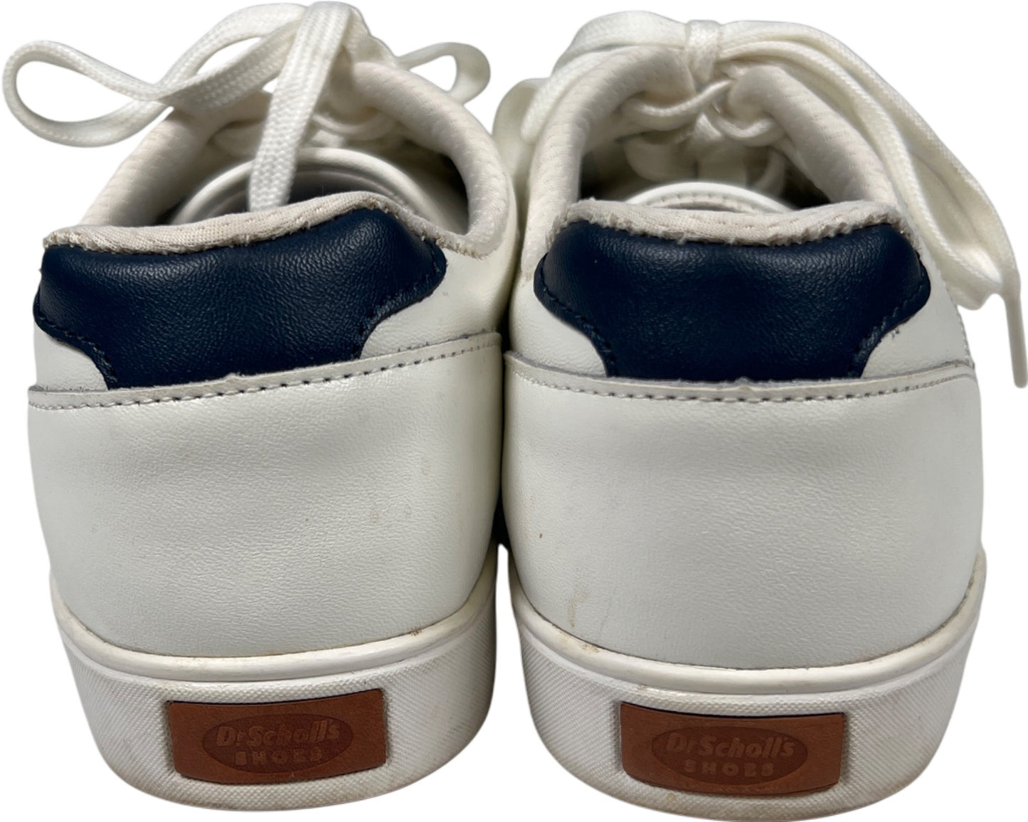 Dr.Scholls Women’s White Leather Madi Chevron Lace Up Casual Sneakers - 10