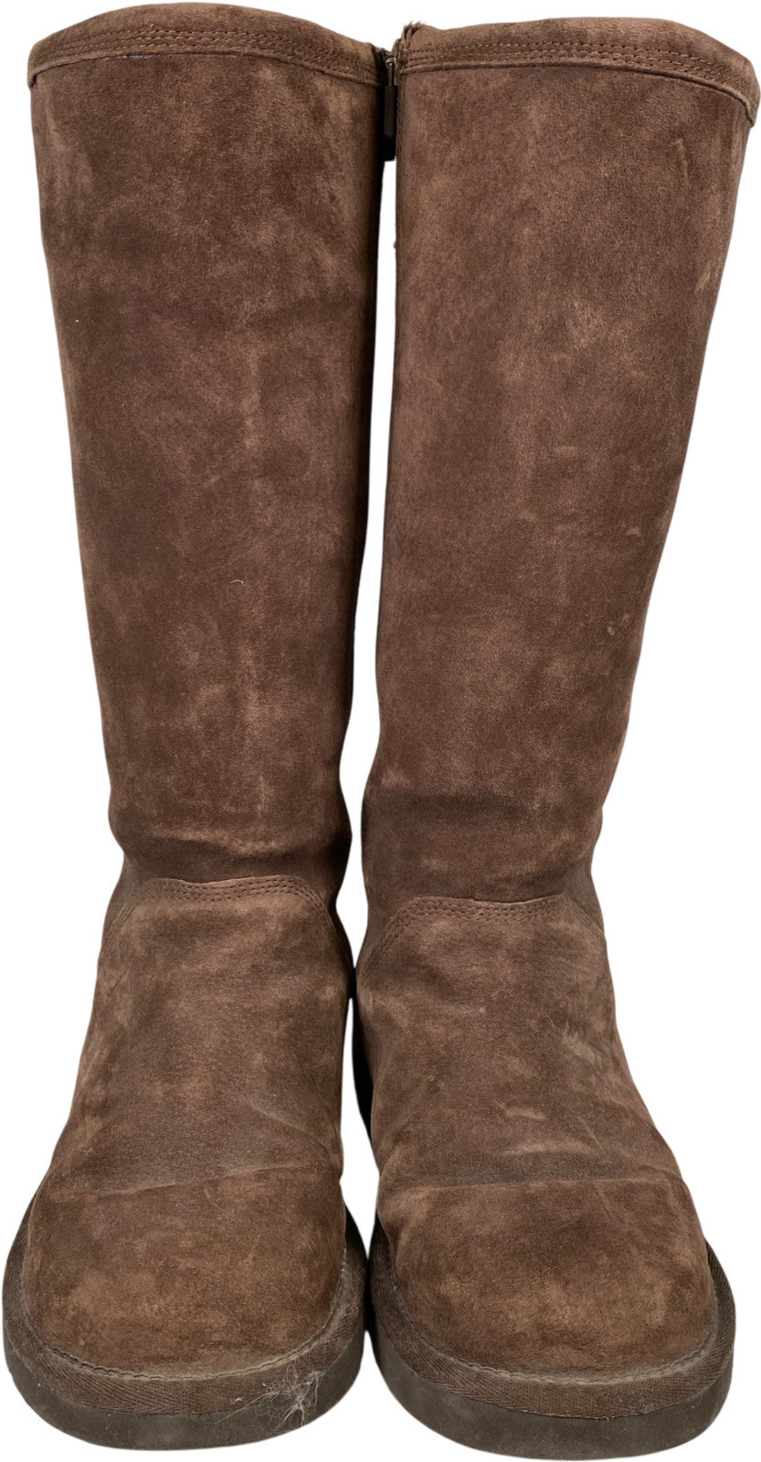 UGG Women’s Brown Knightsbridge Sherpa Lined Tall Shearling Boots - 8