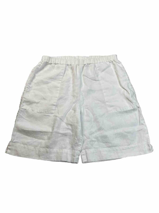 Chico's Women's 100% Linen Elastic Waist Shorts - 1/US 8