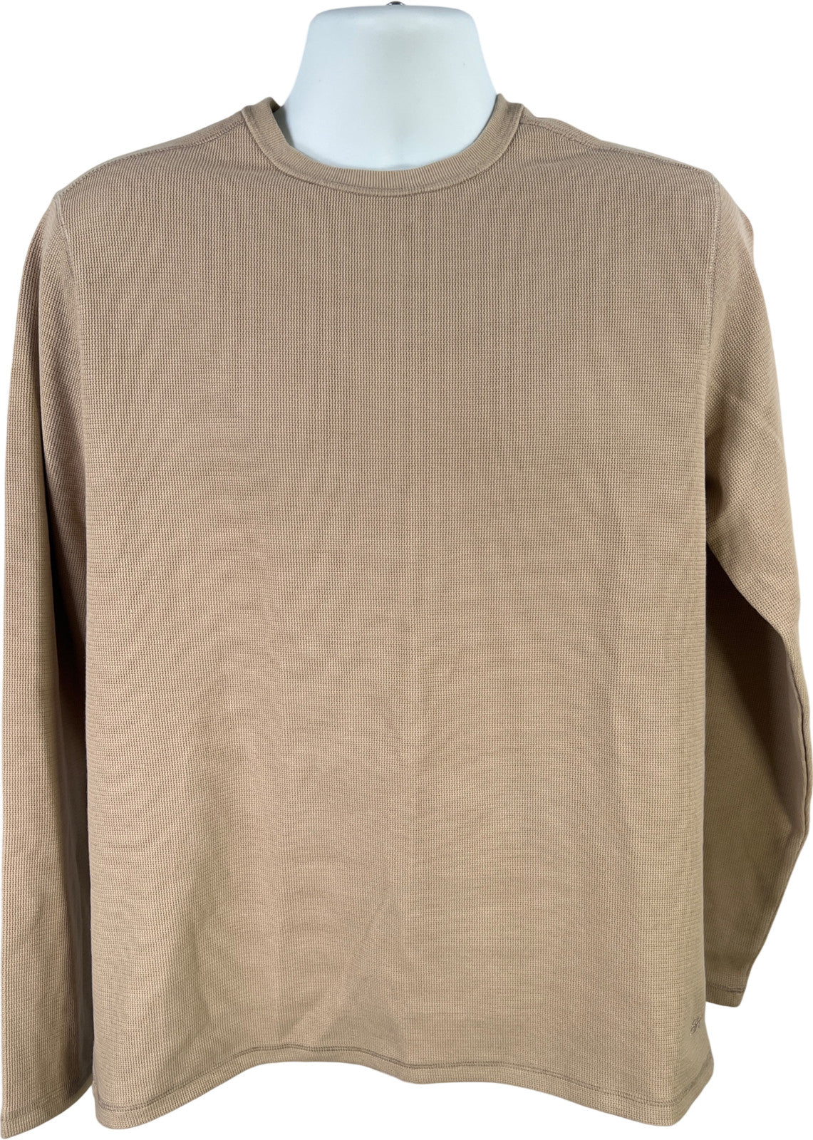 Banana Republic Men’s Beige Long Sleeve Waffle Knit Shirt - M