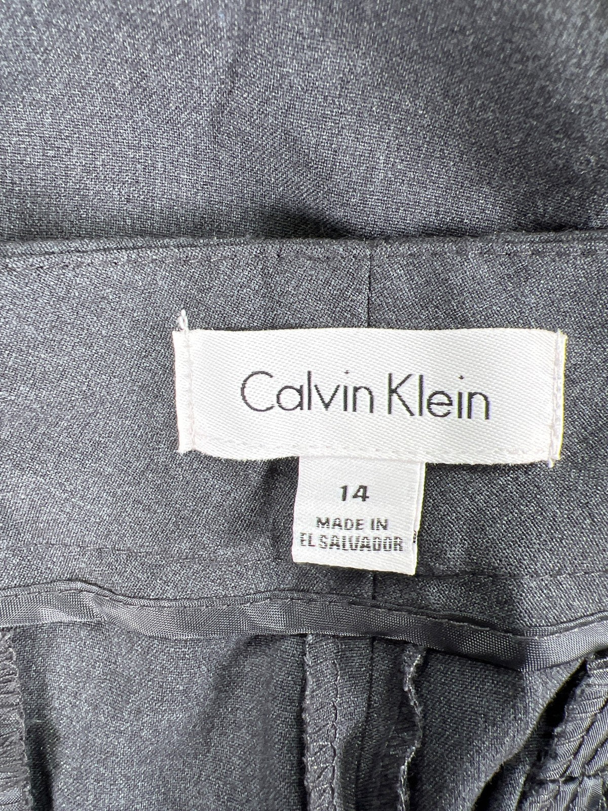 Calvin Klein Women’s Gray Classic Fit Dress Pants - 14