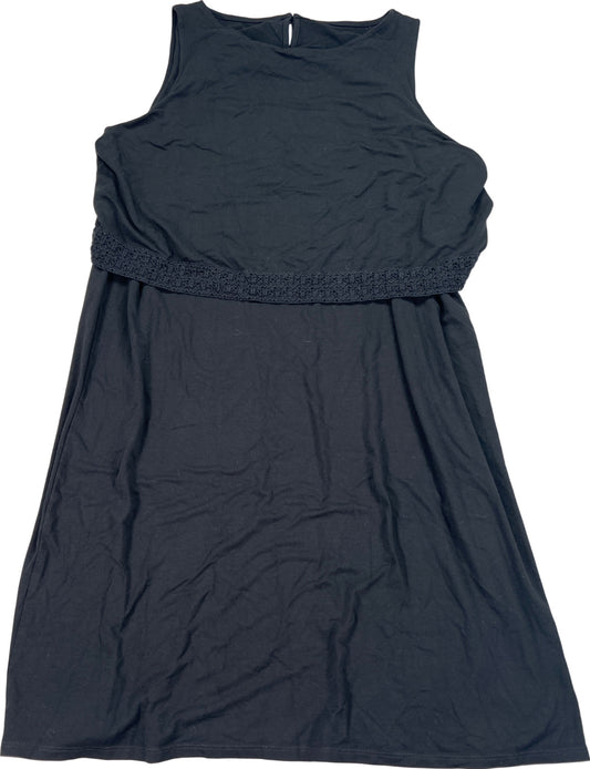 J.Jill. Wearever Collection Women’s Black Sleeveless Tiered Dress - L