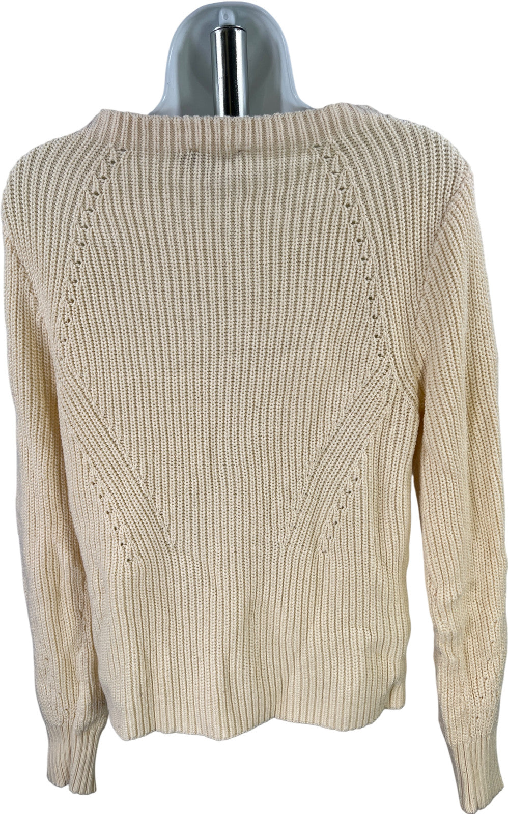 Pendleton Women’s Ivory Knit Long Sleeve Boat Neck Sweater - XS