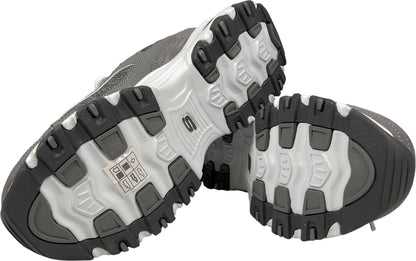 Skechers Women’s Gray D’Lites Air Cooled Memory Foam Lace Up Sneakers - 6.5