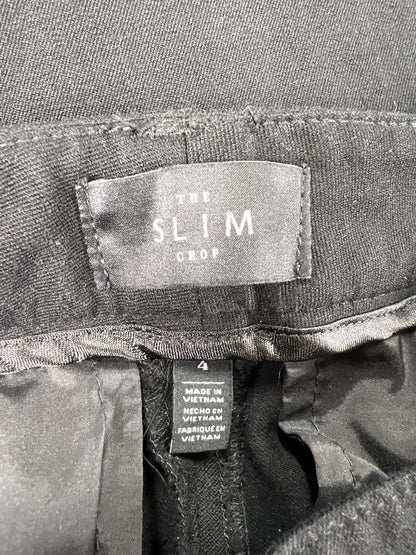 White House Black Market Women’s Black Slim Crop Pants - 4