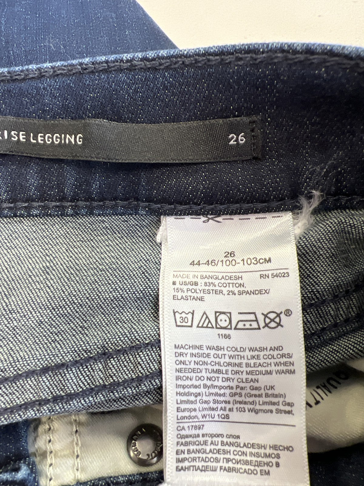 Banana Republic Women’s Dark Wash High Rise Legging Jeans - 26