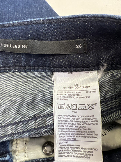 Banana Republic Women’s Dark Wash High Rise Legging Jeans - 26