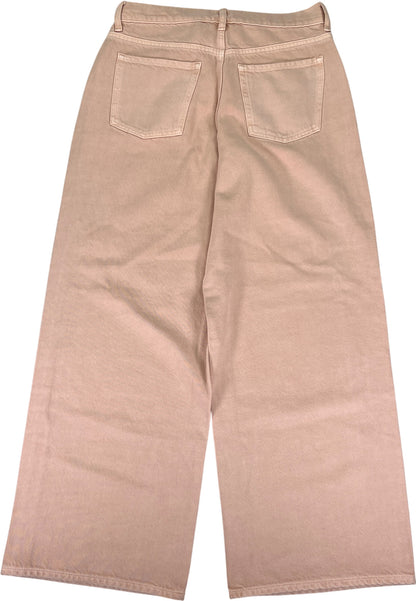 Old Navy Women’s Pink Mid Rise Baggy Wide Leg Jeans - 2