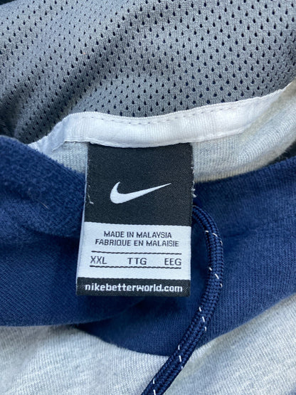 Nike Men’s Gray/Blue U of M Michigan Pullover Sweatshirt - XXL