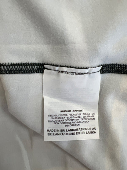 Nike Pro Women’s Gray/Yellow Fitted Long Sleeve Athletic Shirt - M