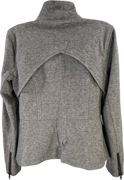 Cabi Women’s Gray Rebel Motto Asymmetrical Zip Jacket - S