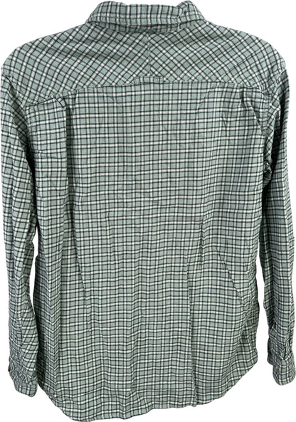 Columbia Men’s Blue Plaid Long Sleeve Button Up Flannel Shirt - L