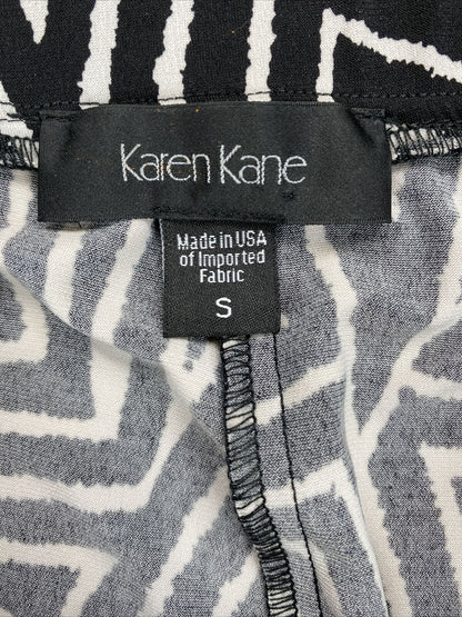 Karen Kane Women's Black Geometric Print Loose Pull On Pants - S