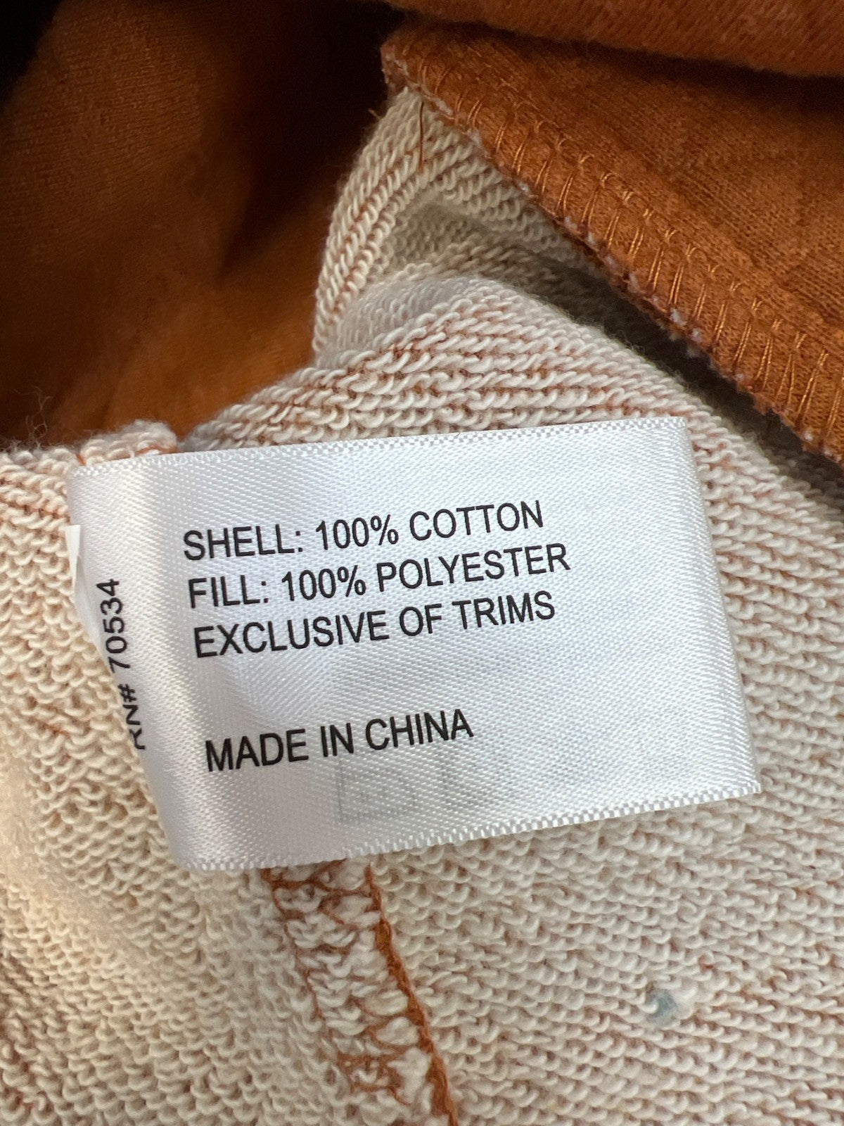 Orvis Women’s Orange Quilted Knit Long Sleeve Shirt - S