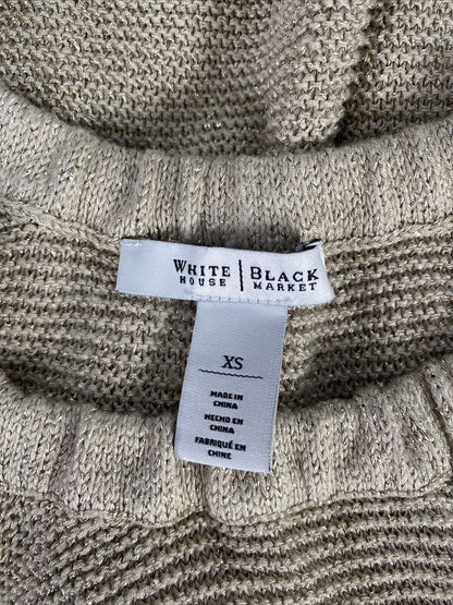 White House Black Market Women's Gold Sleeveless Sweater Sz XS