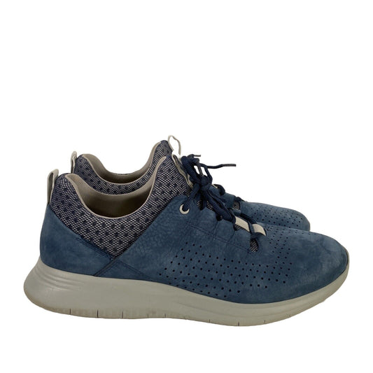 Johnston and Murphy Men's Blue Suede Lace Up Sneakers - 10M