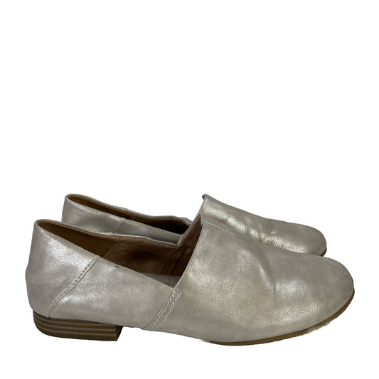 BOC Women's Ivory Metallic Flats Loafers Shoes - 8.5 M