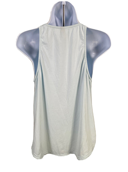 adidas Mujer Azul Cuello Alto Loose Fit Activewear Tank Top Sz M