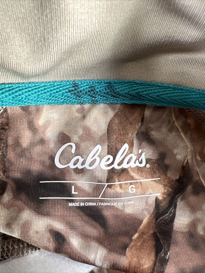Cabela's Chaqueta funcional con cremallera completa y camuflaje verde para mujer - L