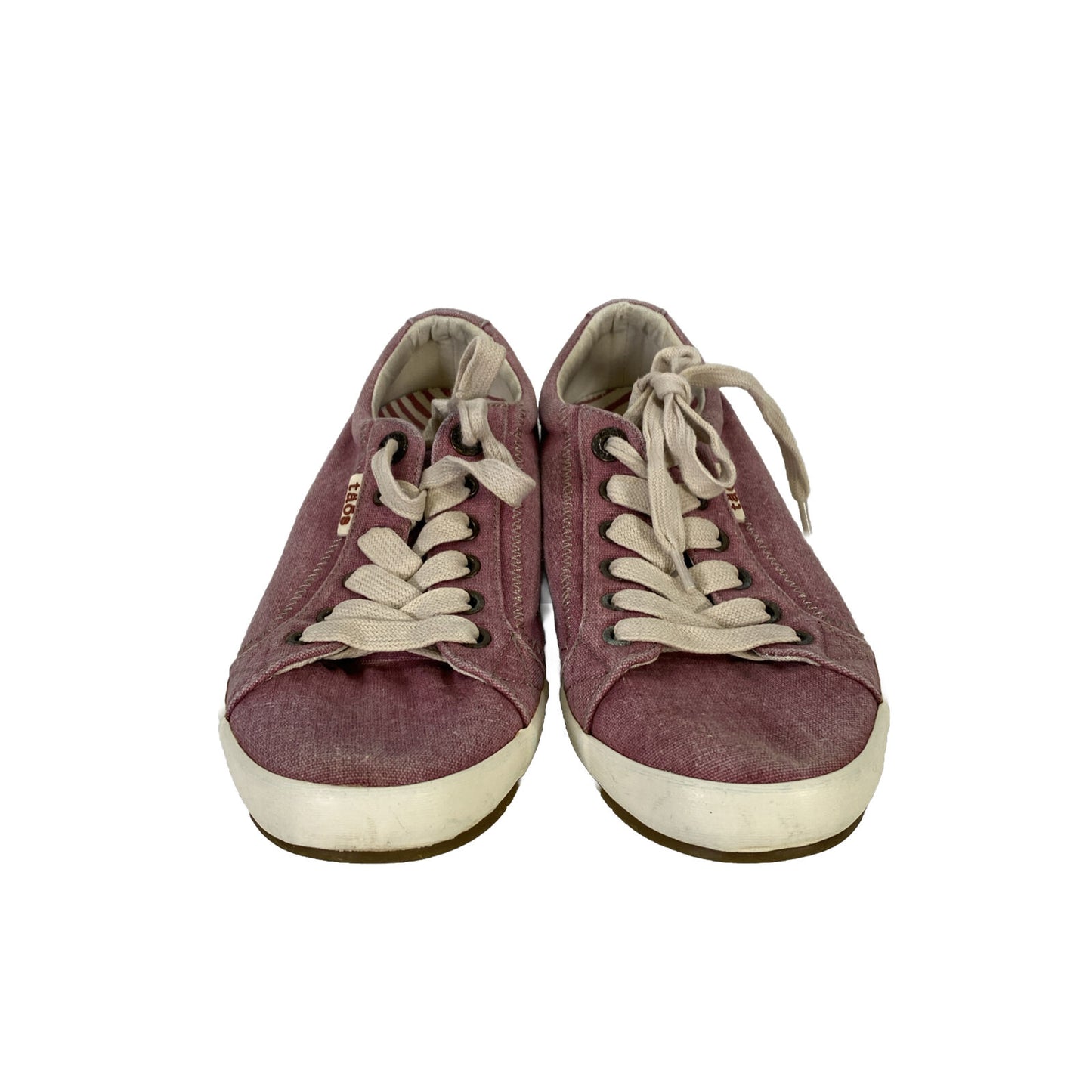 Taos Women's Purple Lace Up Casual Canvas Sneakers - 7.5