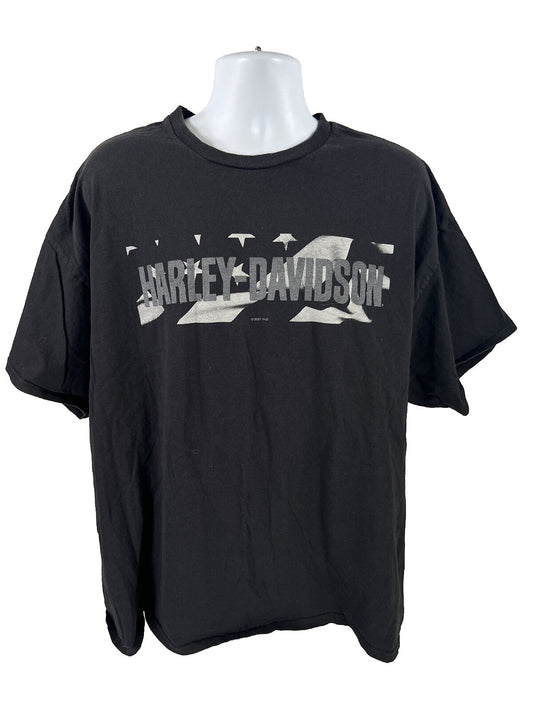 Harley Davidson Mens Black Graphic Waterford MI Short Sleeve T-Shirt -3XL