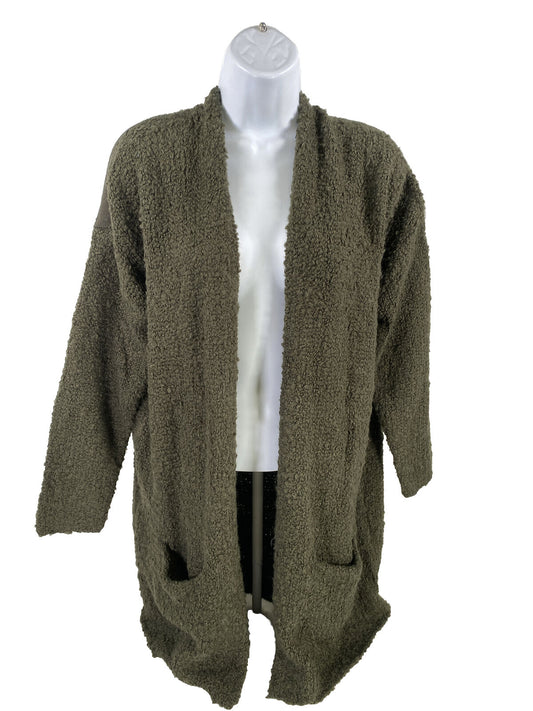 NUEVO Suéter tipo cárdigan en mezcla de lana y alpaca verde Aerie para mujer - XS/S