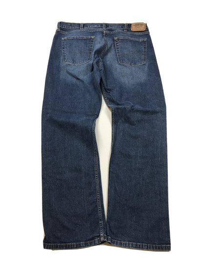 Levi's Men's Dark Wash Signature Straight Denim Jeans - 38x32