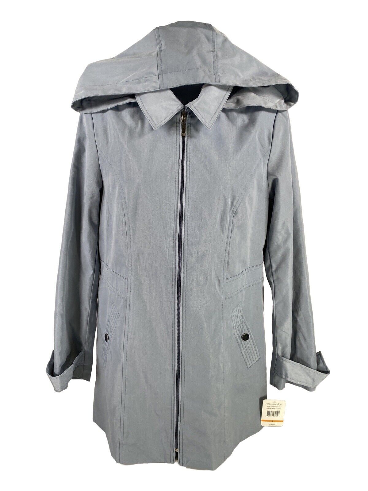 NEW Breckenridge Women's Blue Winter Fog Polyester Lightweight Jacket - S