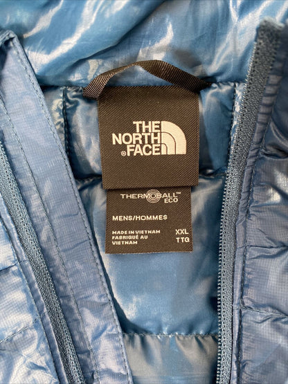 NUEVA chaqueta ecológica Thermoball azul Monterey de The North Face para hombre - XXL