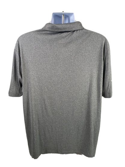 NEW Colosseum Men's Gray U of M Michigan Short Sleeve Polo Shirt - XL