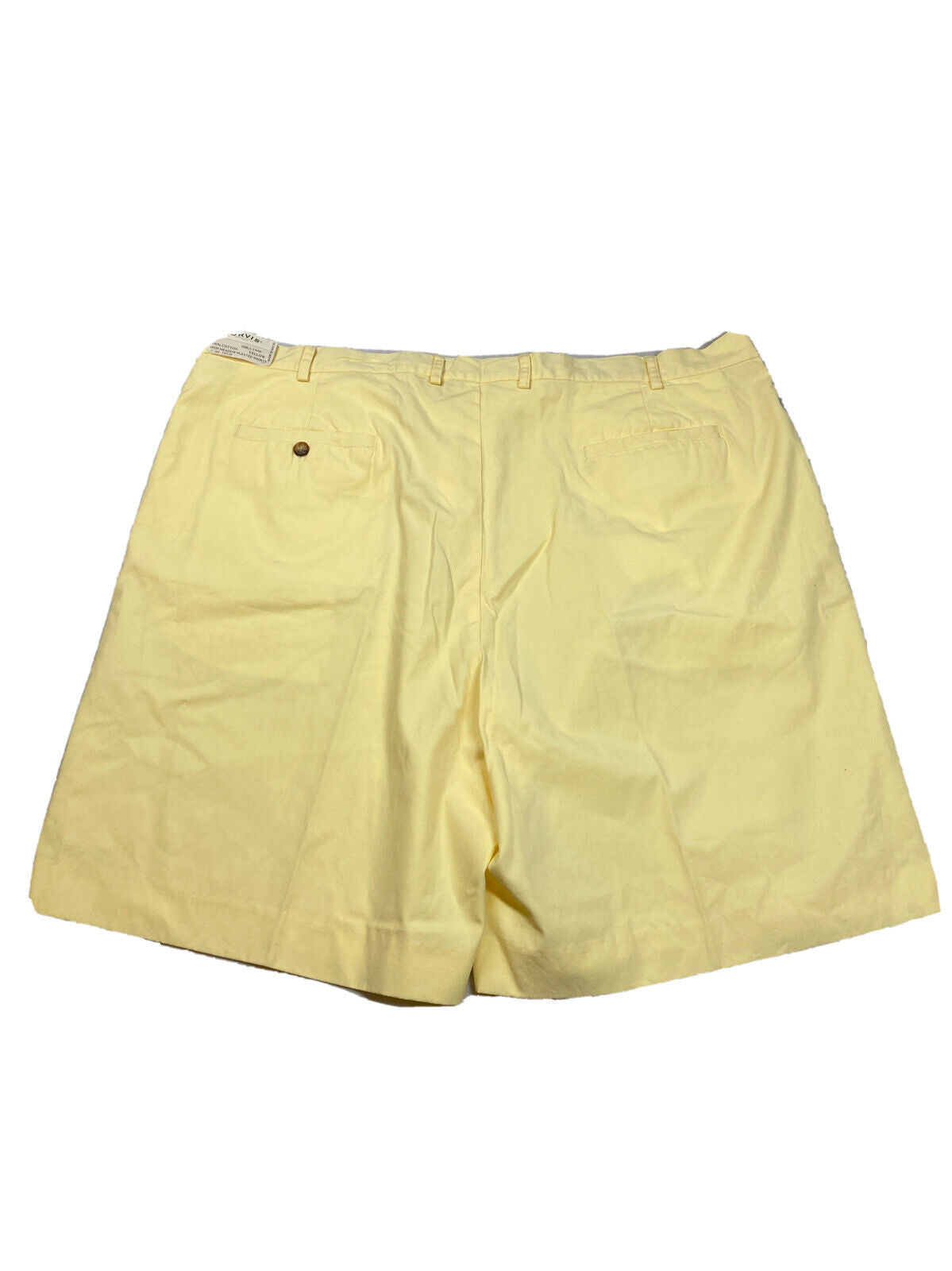 NUEVOS pantalones cortos chapados en popelina de elefante 100% algodón amarillo Orvis para hombre - 46